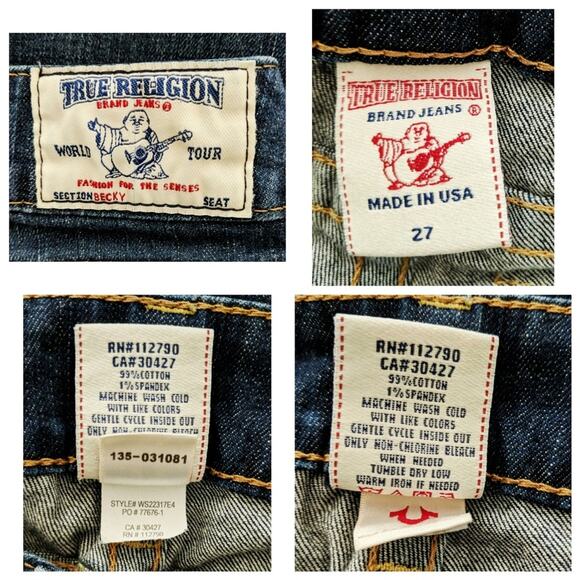 True Religion Becky Boot Cut Jeans - Size 27 - EUC - Picture 7 of 7